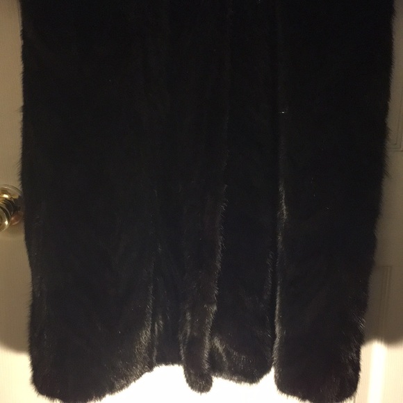 BlackGlamma Mink Full Length Designer Herringbone Coat 10 --12 - Picture 6 of 9